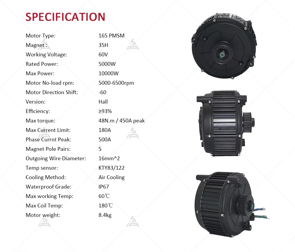 QS165 V2 5000W 72V Mid Drive M - Mid Drive Motor Kit 72V 5000W review and price