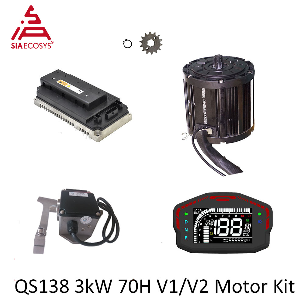 QSMOTOR QS138 3000W 72V Mid Dr - Fardriver Nd72850 Controller review and price
