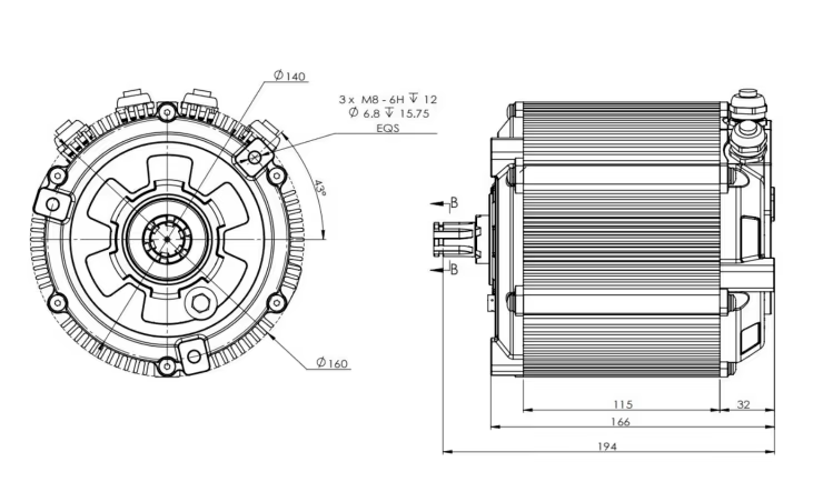 SiAECOSYS D133A-65 5000W 72V M - Mid Drive Motor Kit 72V 5000W review and price