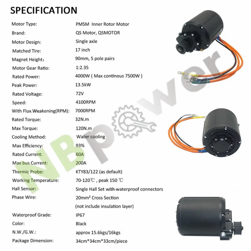 QS138 90H 4000W Liquid Cooled  - Fardriver Nd72850 Controller review and price