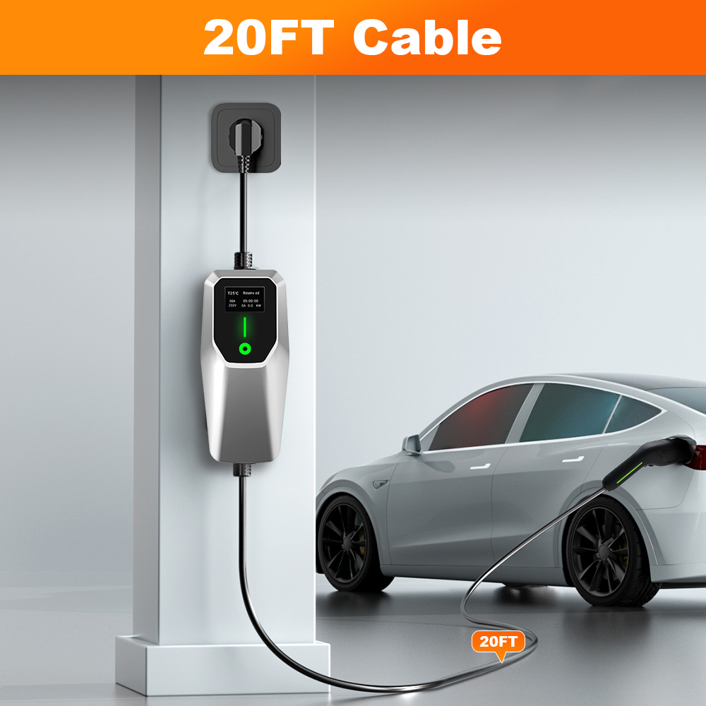 Junsun 32A Level 1&2 EV Charge - J1772 Evse 32A Level 2 Charger review and price
