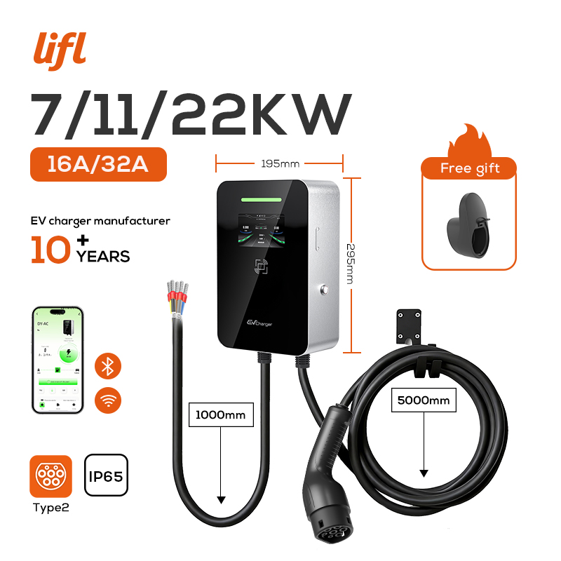 Lifl 7KW 11KW 22KW 3‑Phase Wal - Ev Charger Type 2 22Kw 32A 3 Phase review and price