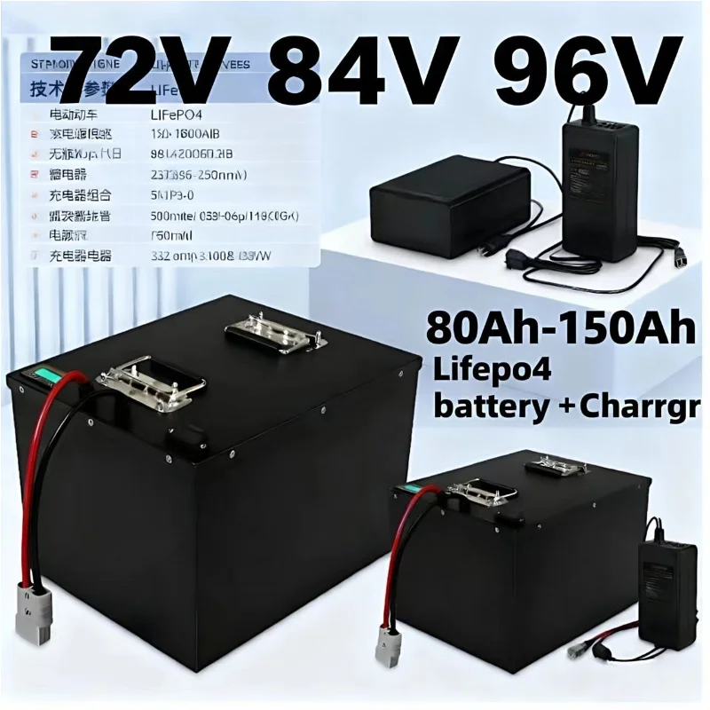 LIFEPO4 Battery Pack with BMS  - Lifepo4 72V 100Ah Battery Pack Ev review and price