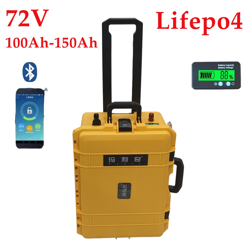 Waterproof 72V 150Ah 100Ah  Li - Lifepo4 72V 100Ah Battery Pack Ev review and price